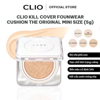 MINISIZE - Phấn Nước Che Phủ Hoàn Hảo CLIO Kill Cover Founwear Cushion The ORIGINAL SPF50+/PA+++ (Minisize 5g)