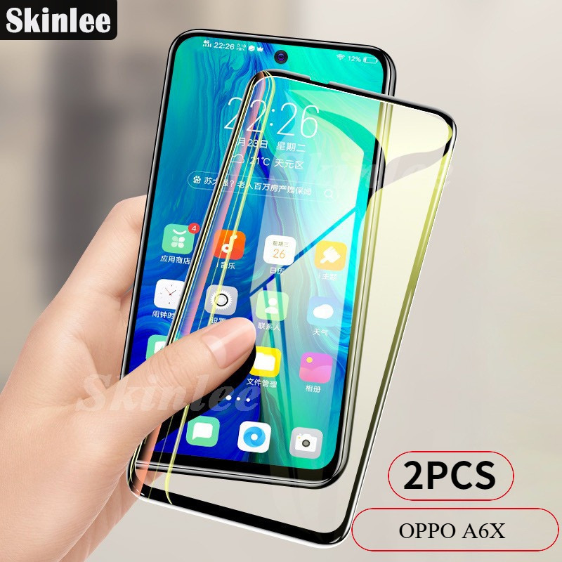 2 Chiếc Cho OPPO A6X OPPO A6 Pro Kính Bảo Vệ Màn Hình Cho OPPO A6 Pro OPPO A6X Full Cover Màn Hình K