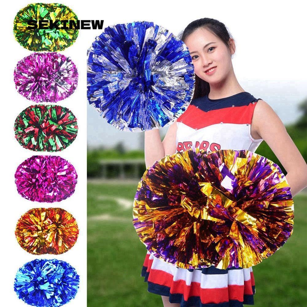 SEKINEW Bóng Cổ Vũ Cổ Vũ Tay Cầm Trung Cấp Lạ Mắt Đôi Lỗ Tay Cầm Trang Trí Tiệc Khiêu Vũ