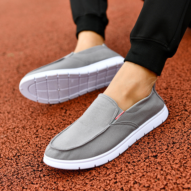 LBT 22 Giày Nam Mới Mùa Xuân Nam Giày slip-on Nam Giày Đế Bằng Thấp Giày Vải