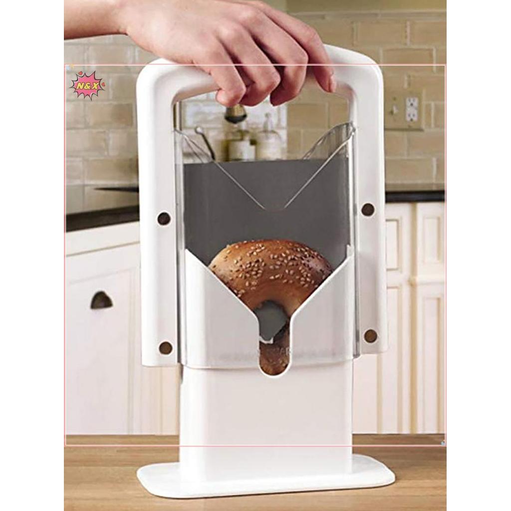 N & X 2023 Máy thái lát đa năng Oril Bagel mới bằng thép không gỉ de Bread Cake Buns Máy cắt bánh mì