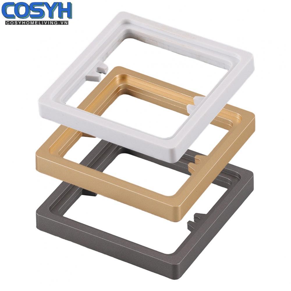 <cosyh>2pcs Square Socket Spacer 10MM for Single Gang Frame Plate with Screws