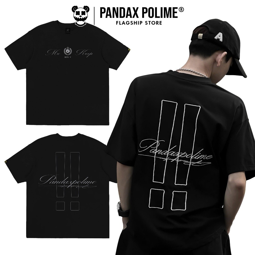 Áo phông big boxy 280gsm thêu tee oversize local brand form rộng bigsiz cotton 2 chiều pandax polime