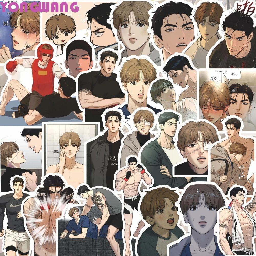 YONGWANG66HR Hàn Quốc BL Manwha Jinx Sticker, Hàn Quốc BL Manwha Jinx Anime Joo Jaekyung Manga Stick