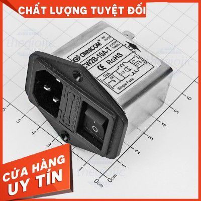 CW2B-10A-T Bộ Lọc Nguồn 1 Pha 10A 115/250V FixLab – Linh Kiện & Sửa Chữa
