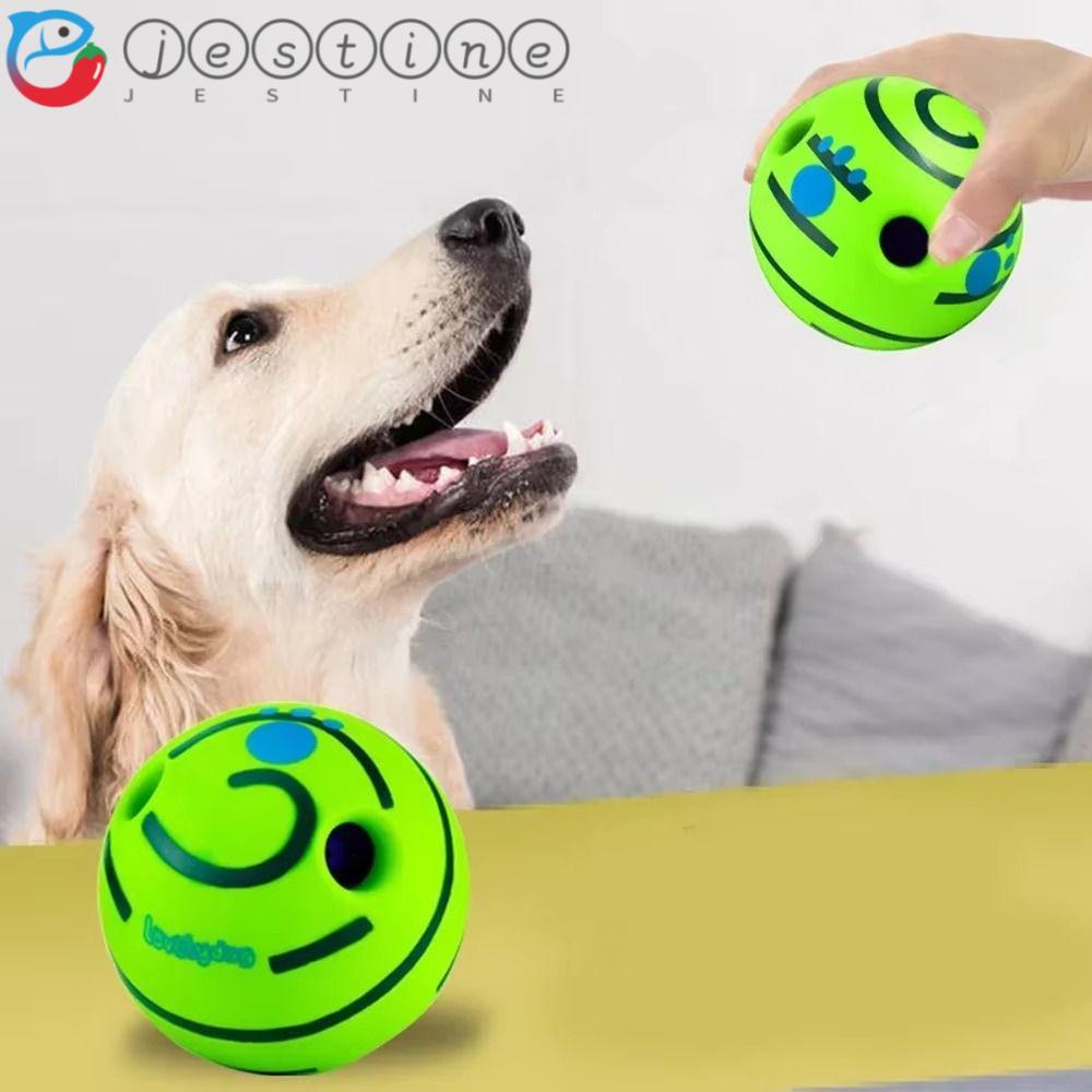 JESTINE Giggle Ball, Đồ chơi tương tác thú cưng vui nhộn, Kích thích chơi Đồ chơi chú ý bền bỉ với â