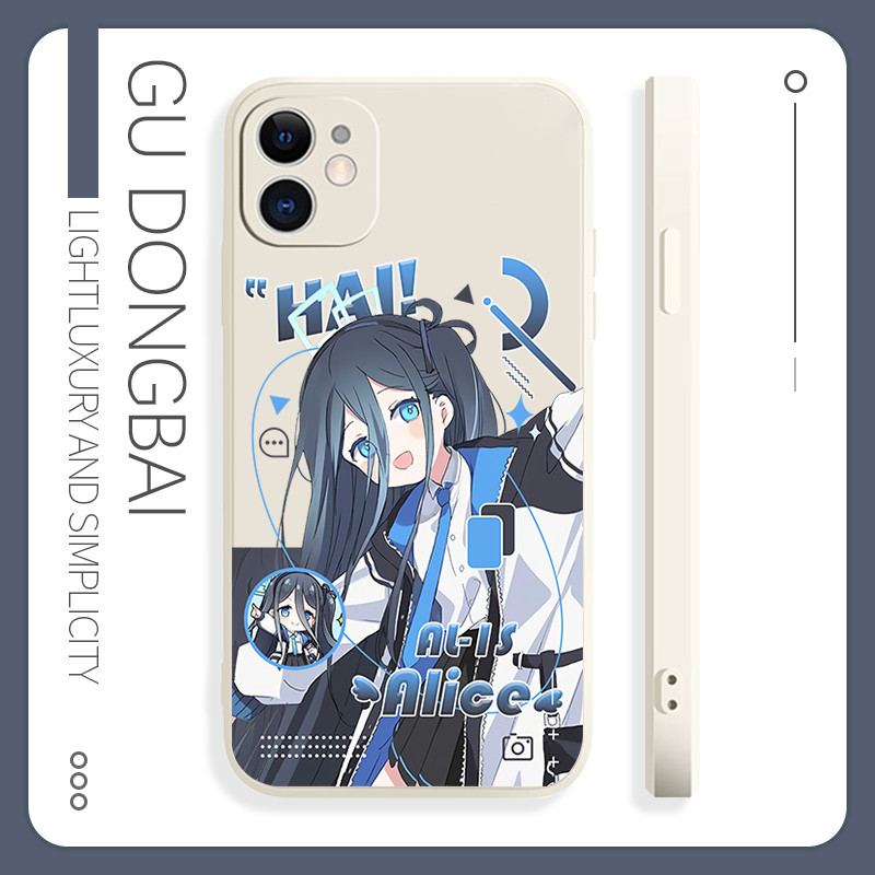 Ốp lưng Blue Archive Aris iPhone 17 16 iPhone 15 14 13 12 11 Plus Pro Max X SE 7 6 TPU trong suốt