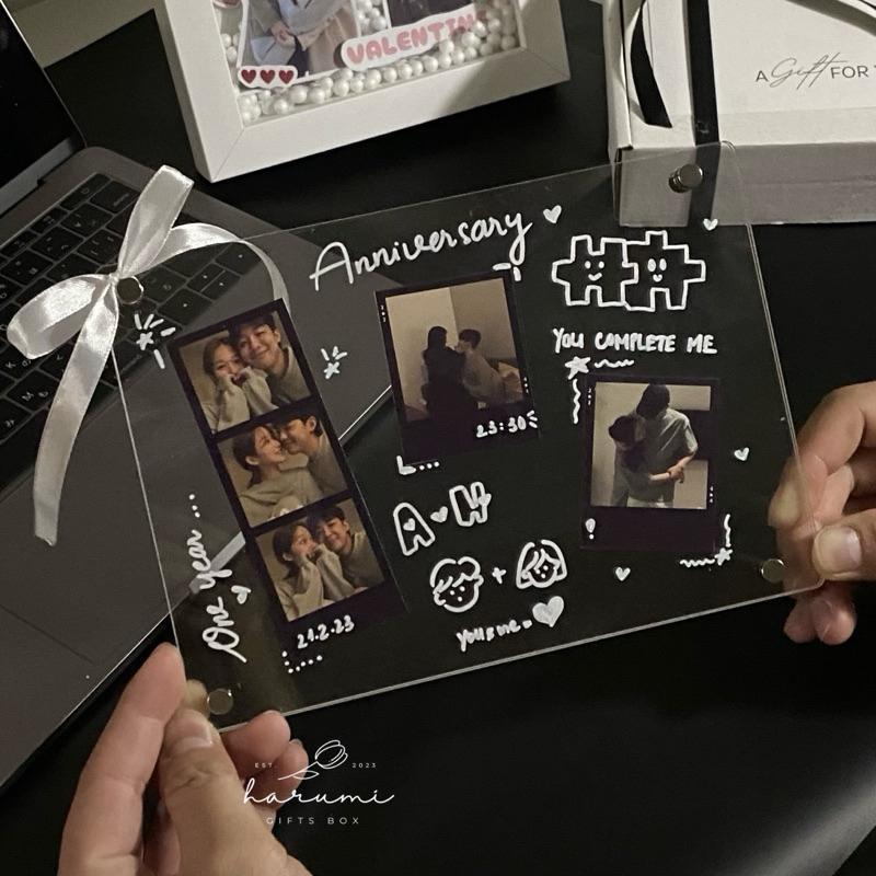Set Quà Khung Ảnh Mica Trong Suốt, Set Tự Làm Ý Nghĩa Tặng Người Yêu, Bạn bè, Harumi Gifts