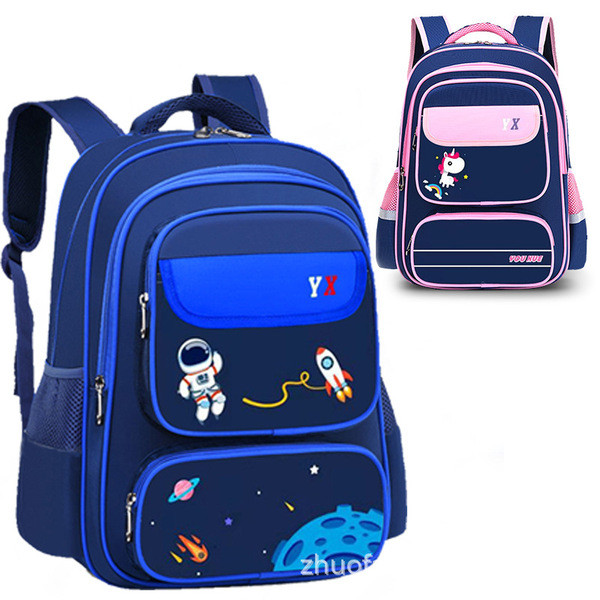 women's school bags men's school bags Túi đi học tiểu học Nam Phi hành gia Anh Nhiều ngăn Ba lô dung
