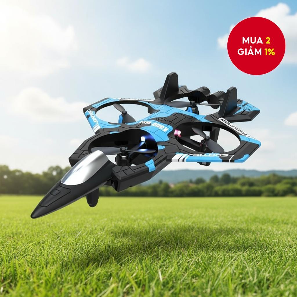 Máy bay điều khiển từ xa K500 Max RC Glider Flying Helicopter Jet Aircraft 2.4G Stunt Remote Control
