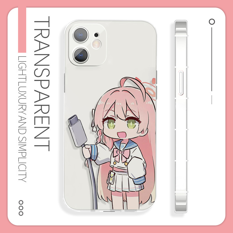 Ốp điện thoại Apple 16pro dễ thương ngộ nghĩnh Thời gian sạc tệp Azure hai chiều vivos18 Thích hợp c