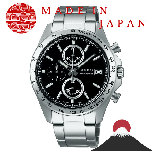 [Đồng hồ Seiko] Đồng hồ Seiko Selection Quartz Chronograph (3 kim dọc) nam