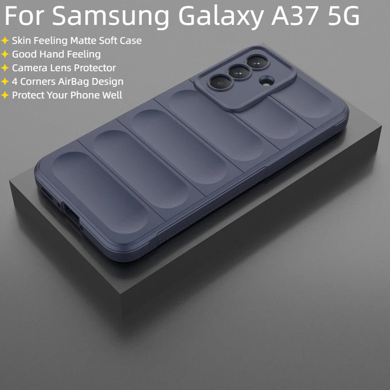 Dành Cho Samsung Galaxy A37 A57 5G Ốp Lưng Da Sang Trọng Cảm Giác Mờ Mềm TPU Chống Sốc Vỏ Điện Thoại