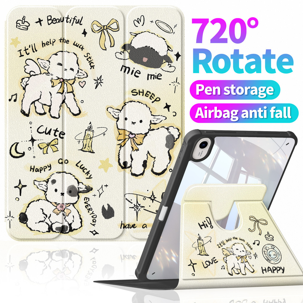 A1392 Angel Lamb Thích hợp cho Huawei MatePad 11.5s "2025 Vỏ bảo vệ di động siêu mỏng Vỏ lật bằng da