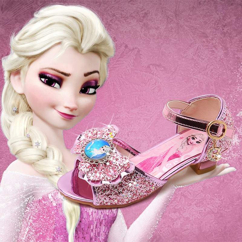 Xăng đan Nữ LBT Mùa Hè Mới Aisha Frozen Thời Trung Cổ Pha Lê Aisha Đế Mềm Công Chúa Giày Trẻ Em