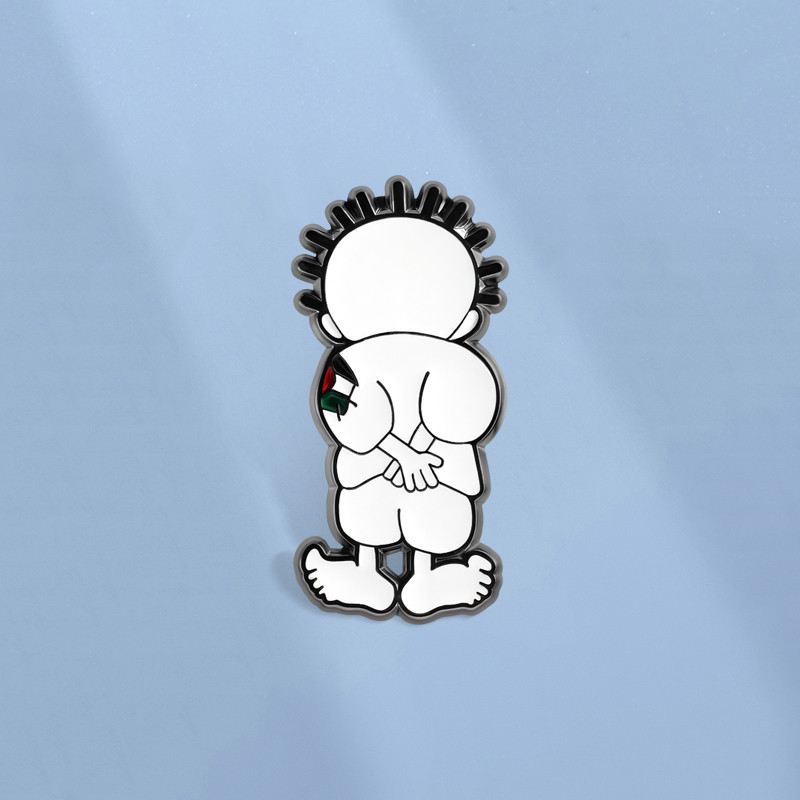 Palestine Handala Hoạt Hình Men Pin Đoàn Kết Hòa Bình Thổ Cẩm Ve Áo Huy Hiệu Ba Lô Phụ Kiện Quà Tặng