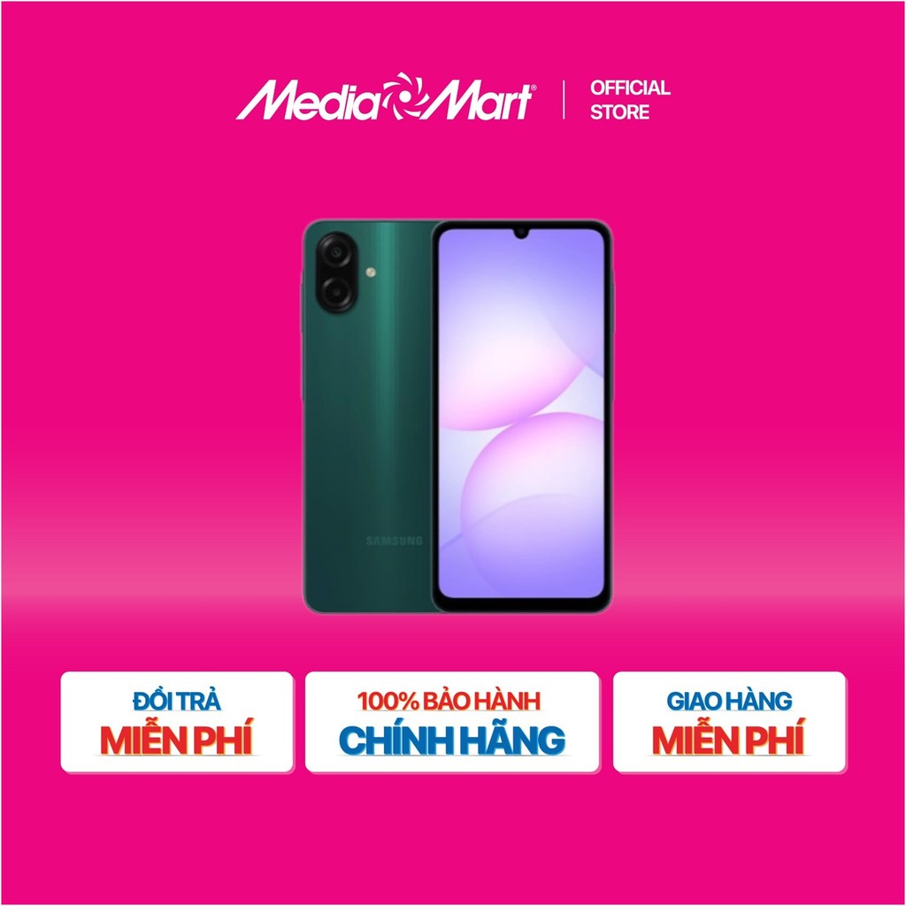 [MEDIAMART] - Samsung Galaxy A07 4G A075F (4+128G) Xanh - FREESHIP,Bảo hànhchínhhãng