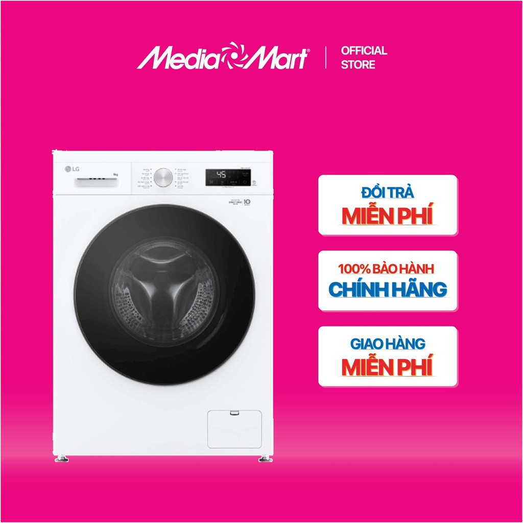 [MEDIAMART] - Máy giặt lồng ngang LG Inverter 9Kg FB1209S5W - FREESHIP,Bảo hànhchínhhãng