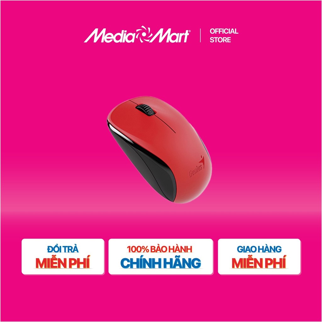 [MEDIAMART] - Chuột quang không dây Genius NX 7000 (Đỏ) - FREESHIP,Bảohànhchínhhãng