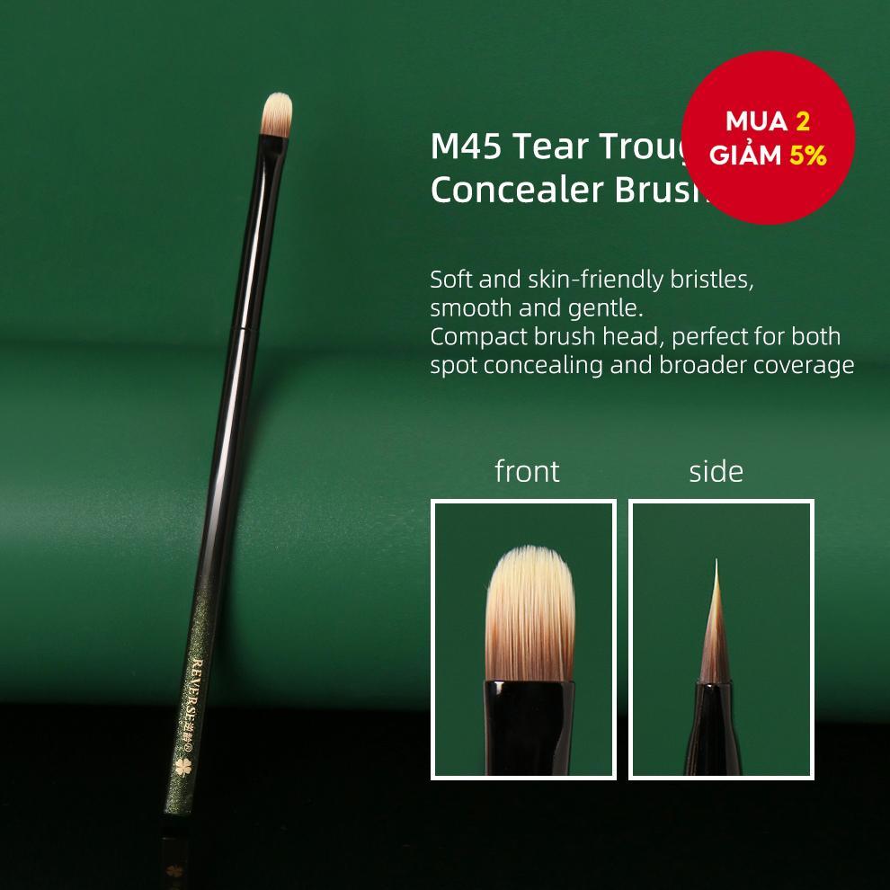 Cọ che khuyết điểm Reverse M45 Tear Trough - Che phủ khuyết điểm với lông mềm mại thân thiện với da,