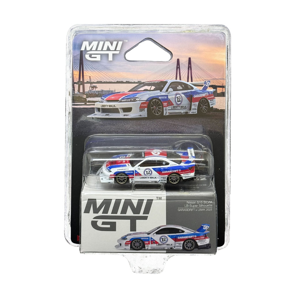 Mini GT CARD Version MGT01022 Nissan LB-Super Silhouette S15 SILVIA GARASIDRIFT x LBWK 2025