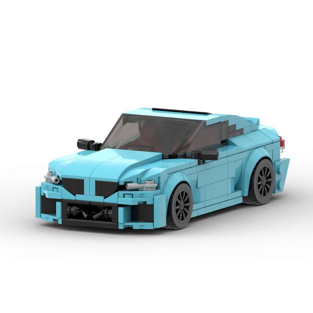 Tương thích với Lego MOC-177482 BMW M2 (G87) Mô hình ô tô hạt nhỏ Đồ trang trí sáng tạo Khối xây dựn