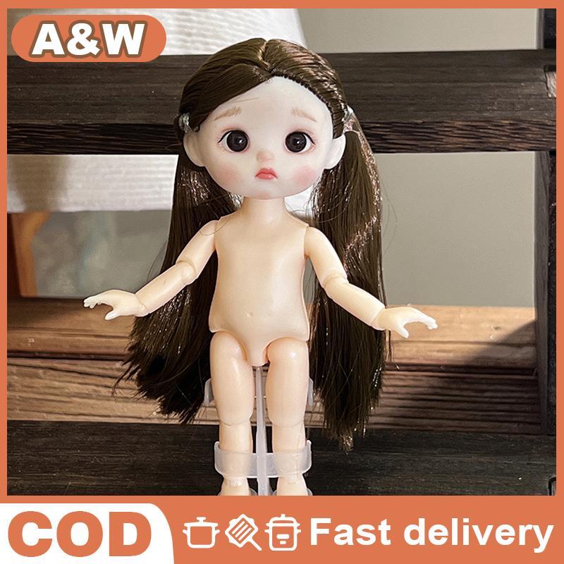 [WHP] 1PCS 16cm 1/8 BJD Doll 13 Joint Movable Cute Different Expressions Girl Toy