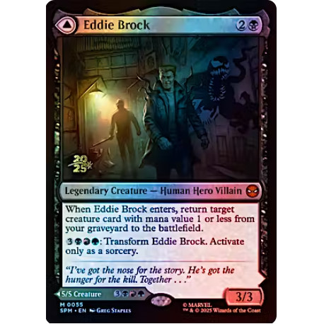 Magic the Gathering - Marvel's Spider-Man - Eddie Brock // Venom, Lethal Protector (Prerelease FOIL)