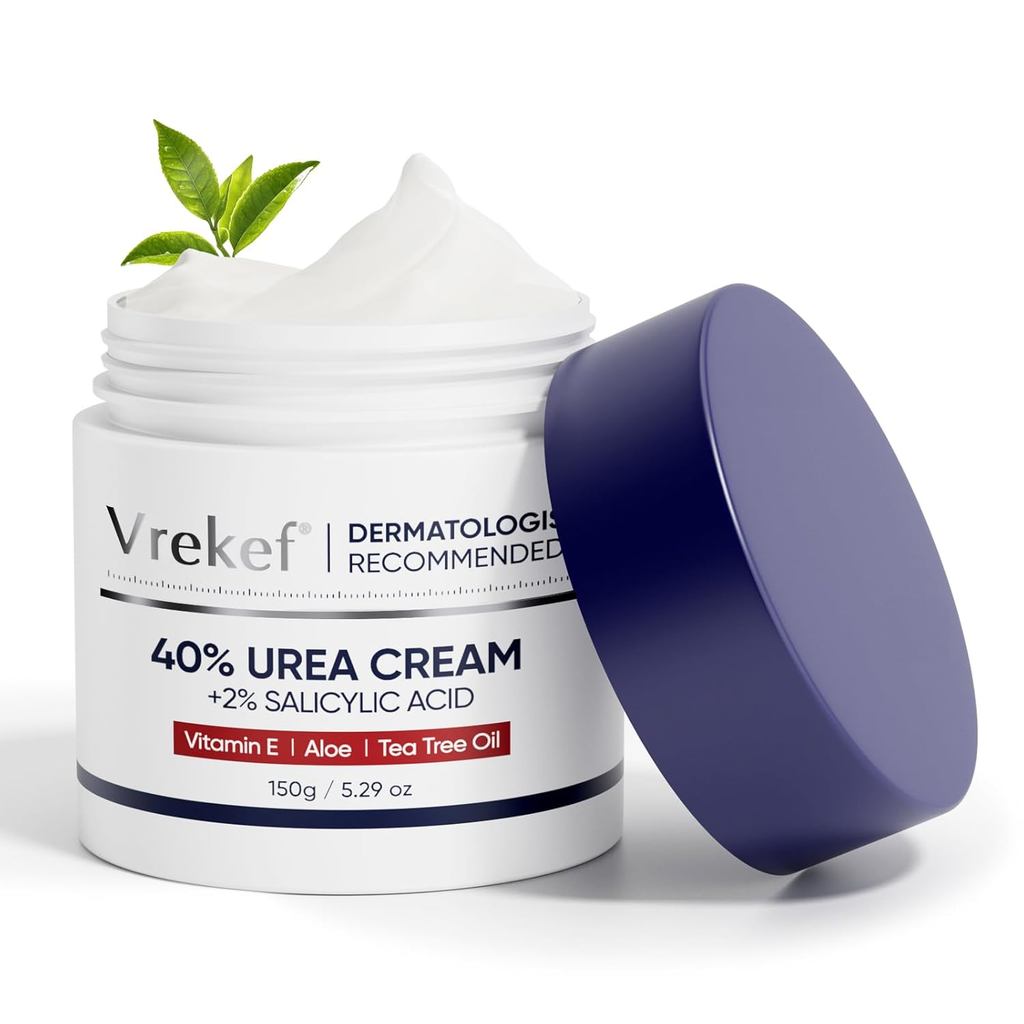 Kem Urea 40% cho bàn chân Sức mạnh tối đa, Kem Urea 40% Plus Axit Salicylic 2%, Kem chân & tay khô n
