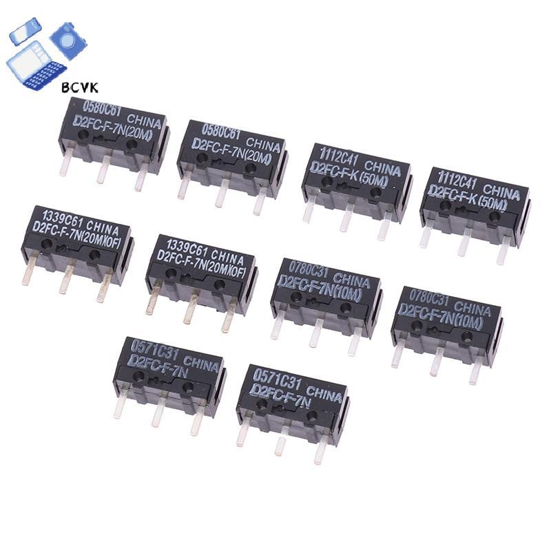 [BCVK] 2 Chiếc Chuột Micro Switch D2FC-F-7N 10M 20M D2FC-F-K (50M) -RZ D2F D2F-01 D2F-01F D2F-L D2F-