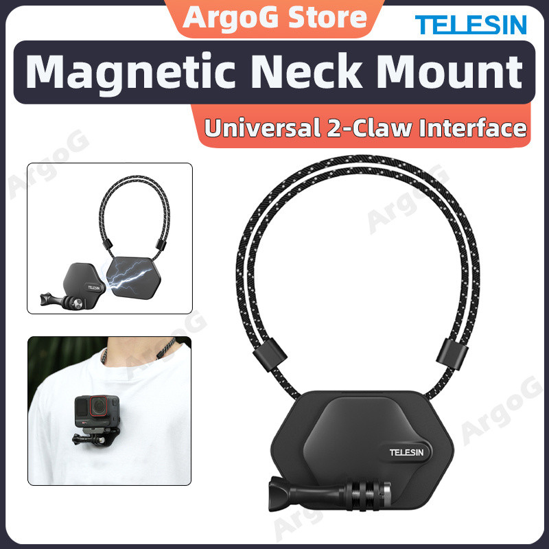 TELESIN Dây Đeo Ngực Từ Tính cho Insta360 Ace Pro 2/Ace Xoay 360° + Dây Đeo Cổ Phụ Kiện Ace Pro 2