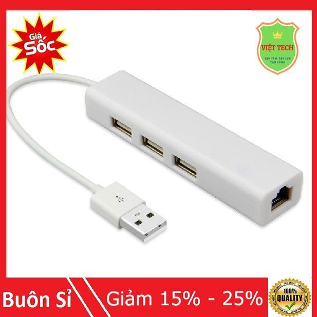 Đầu chuyển USB sang LAN + 3 USB