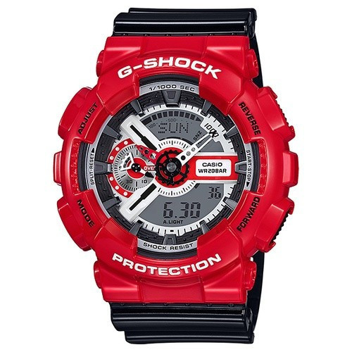 Đồng hồ IDAWN7 Nhật Bản G GA-110 Ducati Đỏ Đen Xe Máy Thời Trang Thể Thao Chống Thấm Nước Đồng Hồ Th