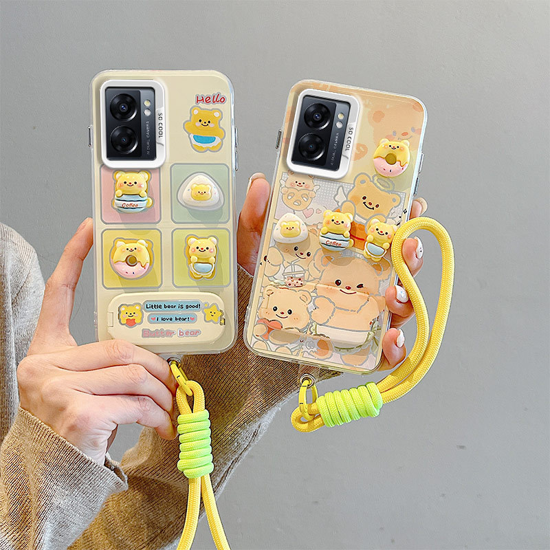 CASE OPPO A57 5G ốp lưng OPPO A77 5G Dành Cho OPPO ốp lưng Có Vòng Tay Vỏ Điện Thoại Cứng BB-CYJZ