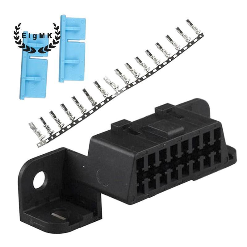 [ElgMK] Đầu nối Obd2 16Pin Obd2 Obd2 Đầu nối góc nữ 16Pin Đầu nối dây nữ OBDII [MỚI]