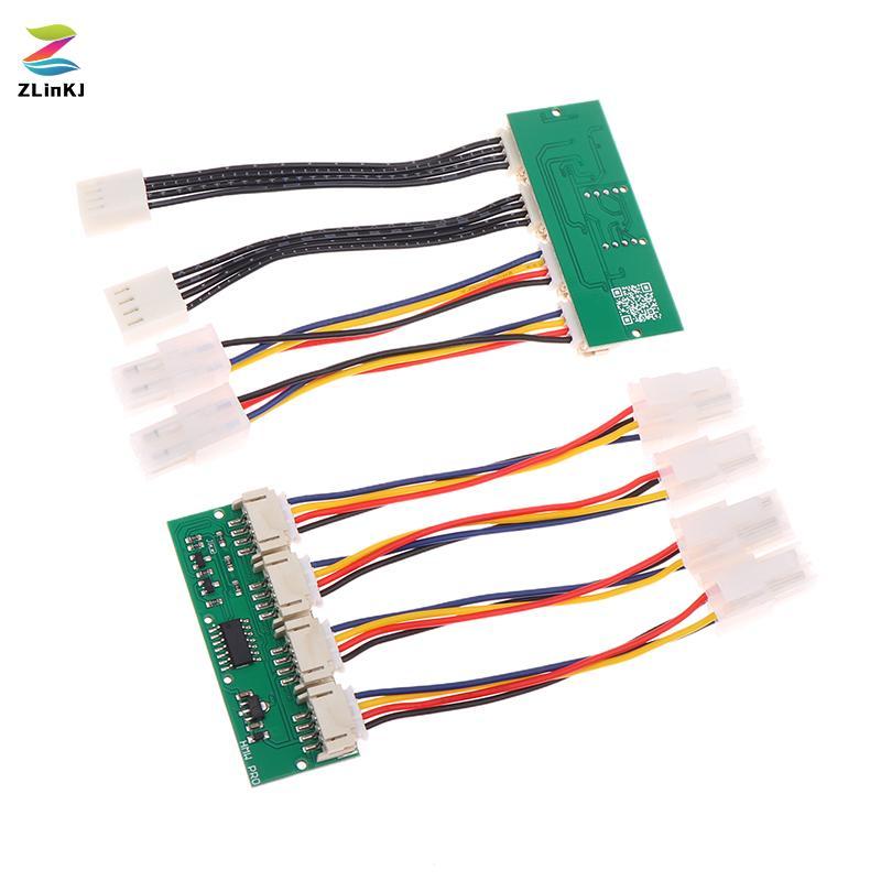 ZLinKJ 12V 4 trong 1 Vuông 4Pin Mô Phỏng Quạt Mô Phỏng Đặc Biệt Cho Antminer S21 S19kpro T21 KS5 KS5