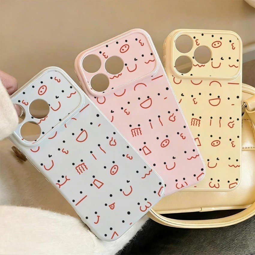 Fun Và Kỳ Quái Dòng Biểu Hiện Điện Thoại Trường Hợp Cho iPhone 17 16 15 14 13 12 11 Pro Max 16 15 14