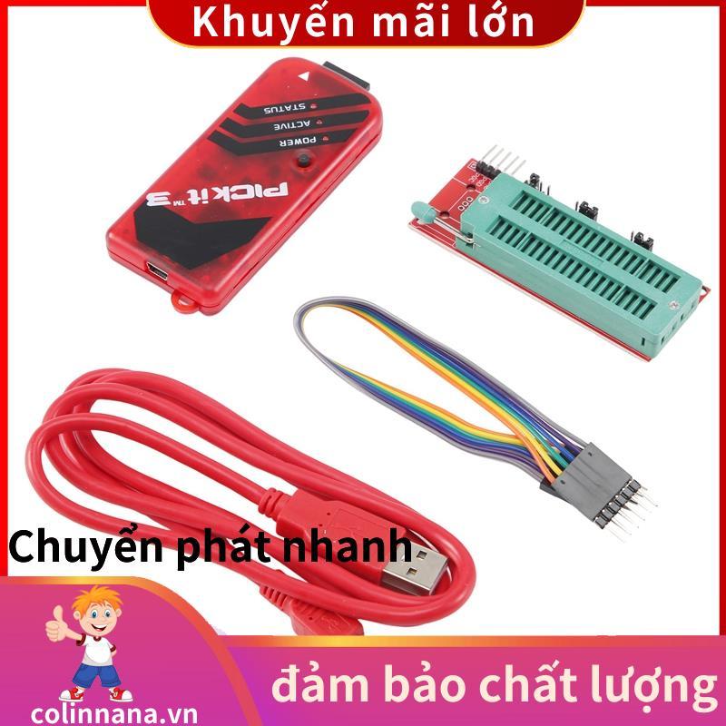Lập trình viên PICKIT3 + PIC ICD2 PIC Kit Bộ chuyển đổi lập trình 2 / 3 Ghế lập trình đa năng FZ0508