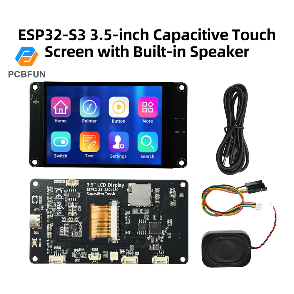 Bảng phát triển Bluetooth WiFi 3,5 inch Pcbfun ESP32-S3 Màn hình thông minh Màn hình cảm ứng độ phân