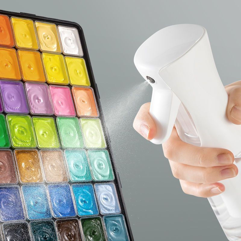 TB Spot Goods#Green Bamboo High-Pressure Ultra-Fine Mist Spray Bottle, Gouache Paint Humidifier, Nan