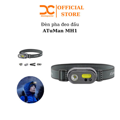 Đèn đeo đầu ATuMan MH1, 8 chế độ, chống nước IPX4, điều khiển bằng cử chỉ và nút bấm - Shop Điện Máy Centre