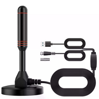 Ăng-ten TV trong nhà kỹ thuật số 4K / 1080P HD có bộ khuếch đại tín hiệu Đế từ tính Bộ tăng cường tín hiệu VHF / UHF cho TV kỹ thuật số và ô tô