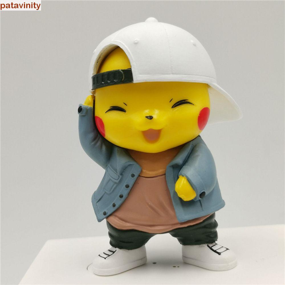PATAVINITY Pikachu Nhân Vật Hành Động Cho Trẻ Em Bộ Sưu Tập Cosplay Pikachu Đồ Chơi Mô Hình PVC Anim