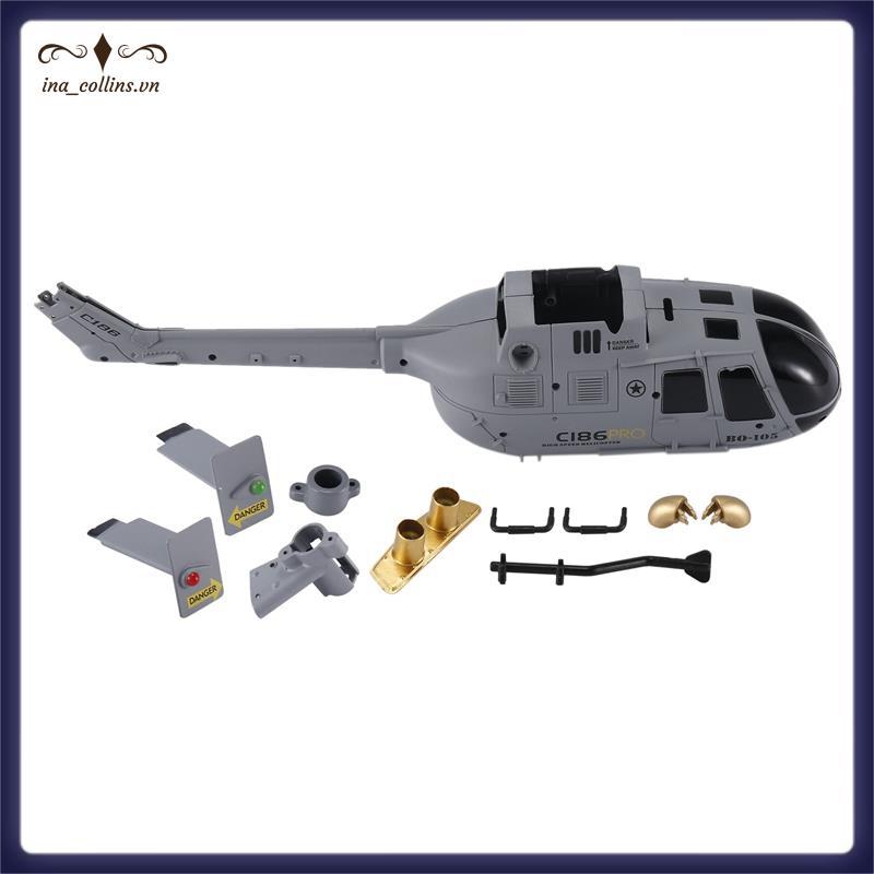 [ina _ collins.vn] Bộ vỏ C186 cho phụ kiện nâng cấp phụ kiện nâng cấp máy bay trực thăng RC C186 C-1