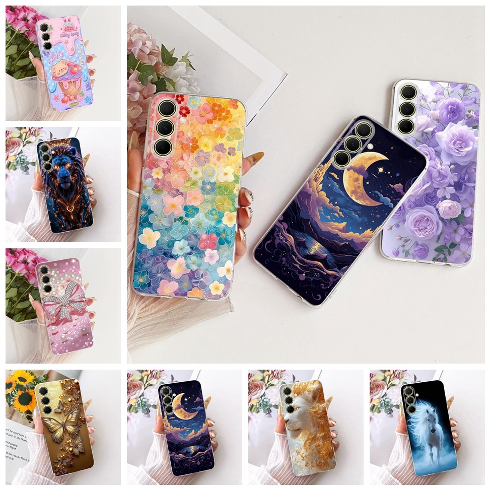 Ốp Lưng Cho Samsung A37 5G Vỏ Trong Suốt Thời Trang Bướm Mèo Dễ Thương Sơn Thoáng Mát Vỏ Điện Thoại 