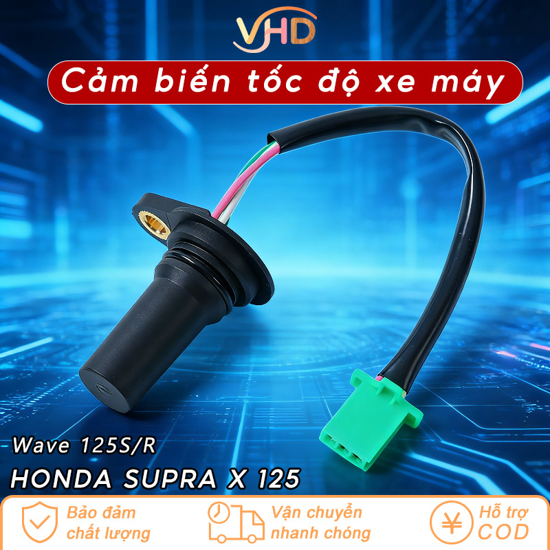 Cảm Biến Tốc Độ Xe Máy (Cảm Biến Đồng Hồ Tốc Độ) - Áp Dụng Cho Supra X125, Wave 125S/R