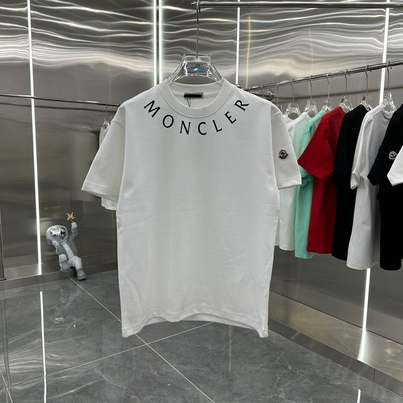 Áo Khoác Moncler Tay Ngắn In Chữ Cho Nam