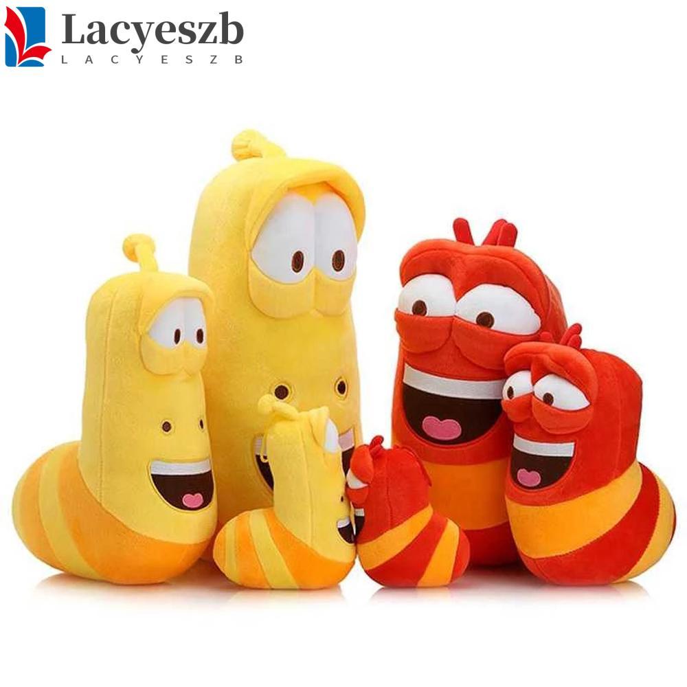 LACYESZB Larva Đồ Chơi Sang Trọng Ngộ nghĩnh Hoạt Hình Dễ Thương Trẻ Em Đỏ / Vàng Bé Gái Côn Trùng S