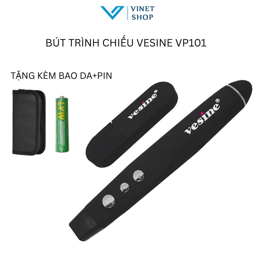 Bút trình chiếu powerpoint VP101/Q301/R400 chỉ lazer, thuyết trình, chiếu slide không dây nhiều mẫu