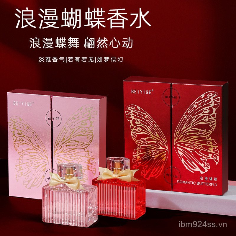 Hộp Quà Lãng Mạn BEIYIGE Cho Nữ Với Bướm Và Hoa Hồng Hương Thơm Lâu